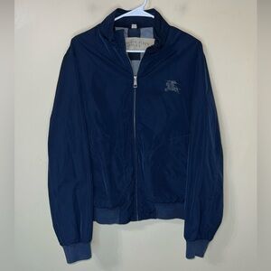 Burberry Brit Bomber Jacket nylon Men’s Large Blue